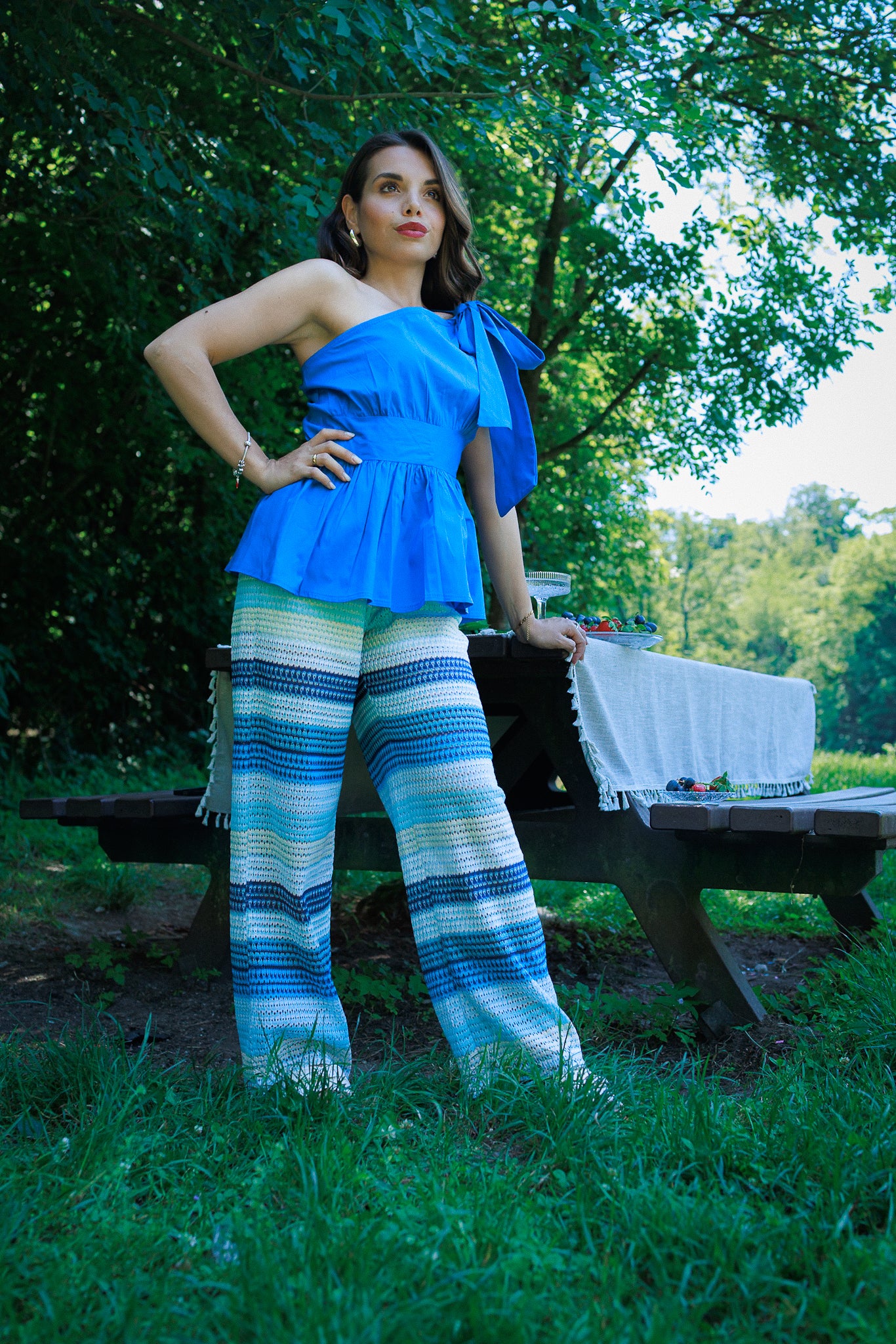 Pantaloni all’uncinetto
