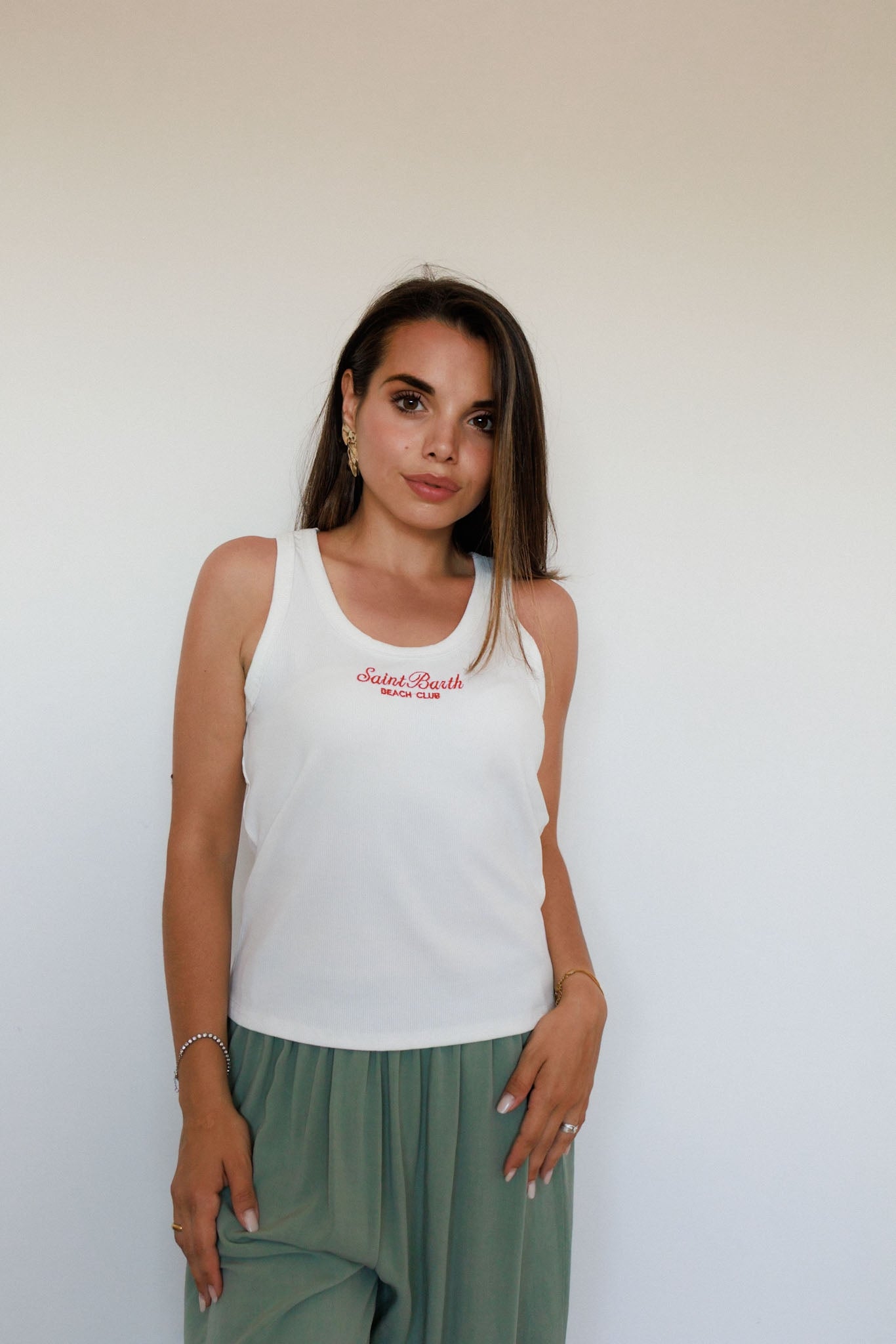 Pantalone morbido verde