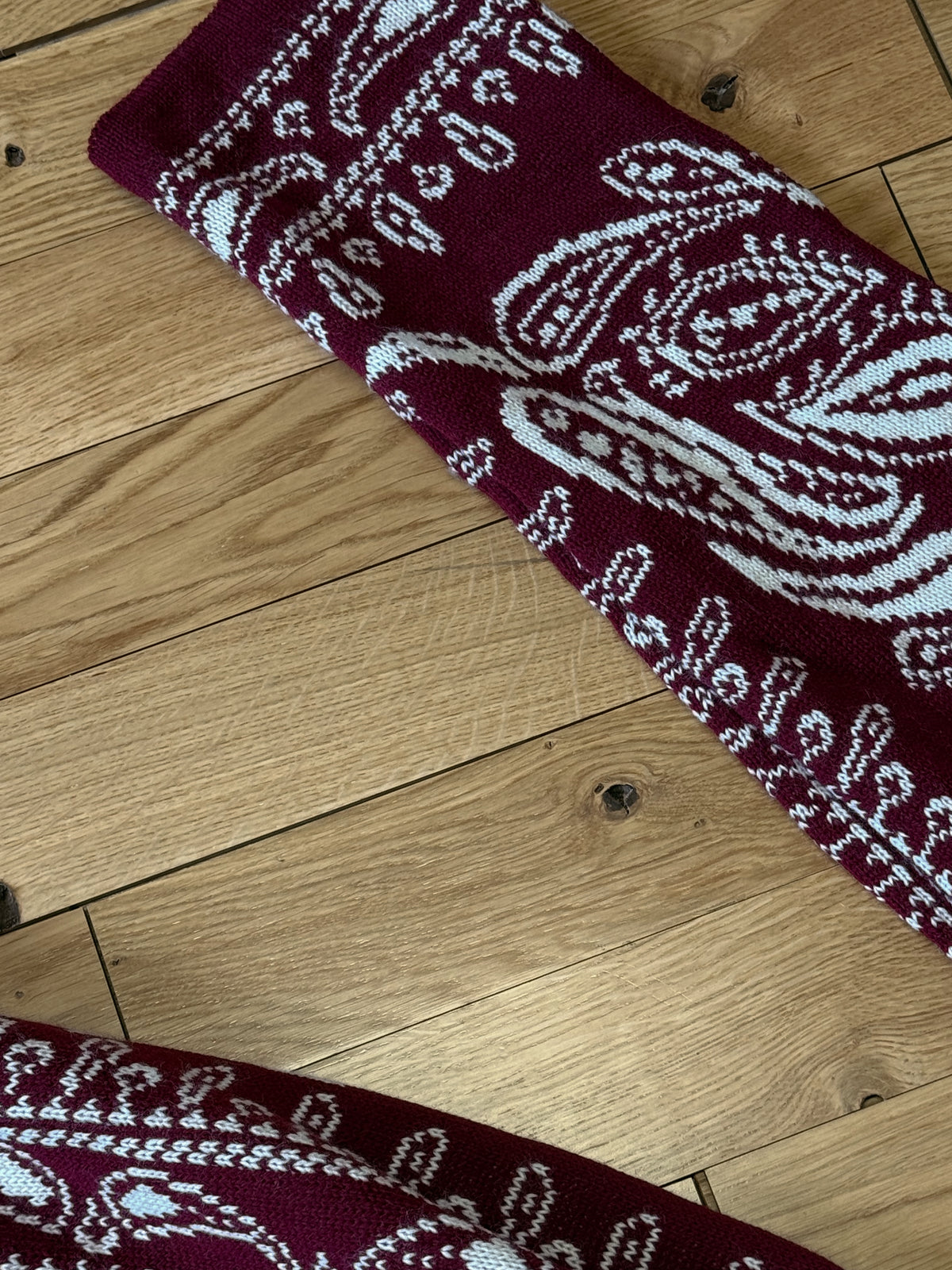 Cardigan “PAISLEY BORDEAUX”