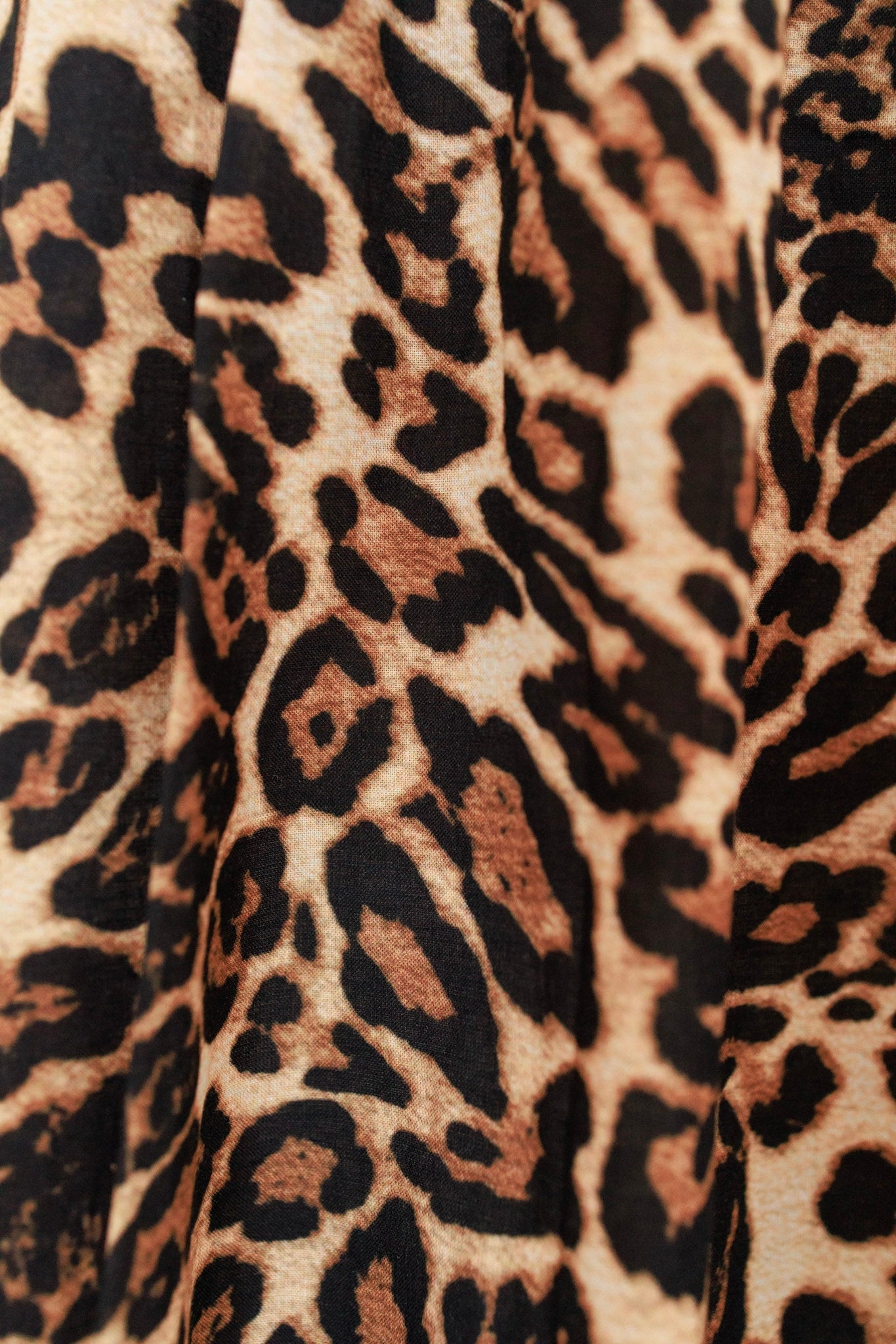 Abito leopardato in cotone