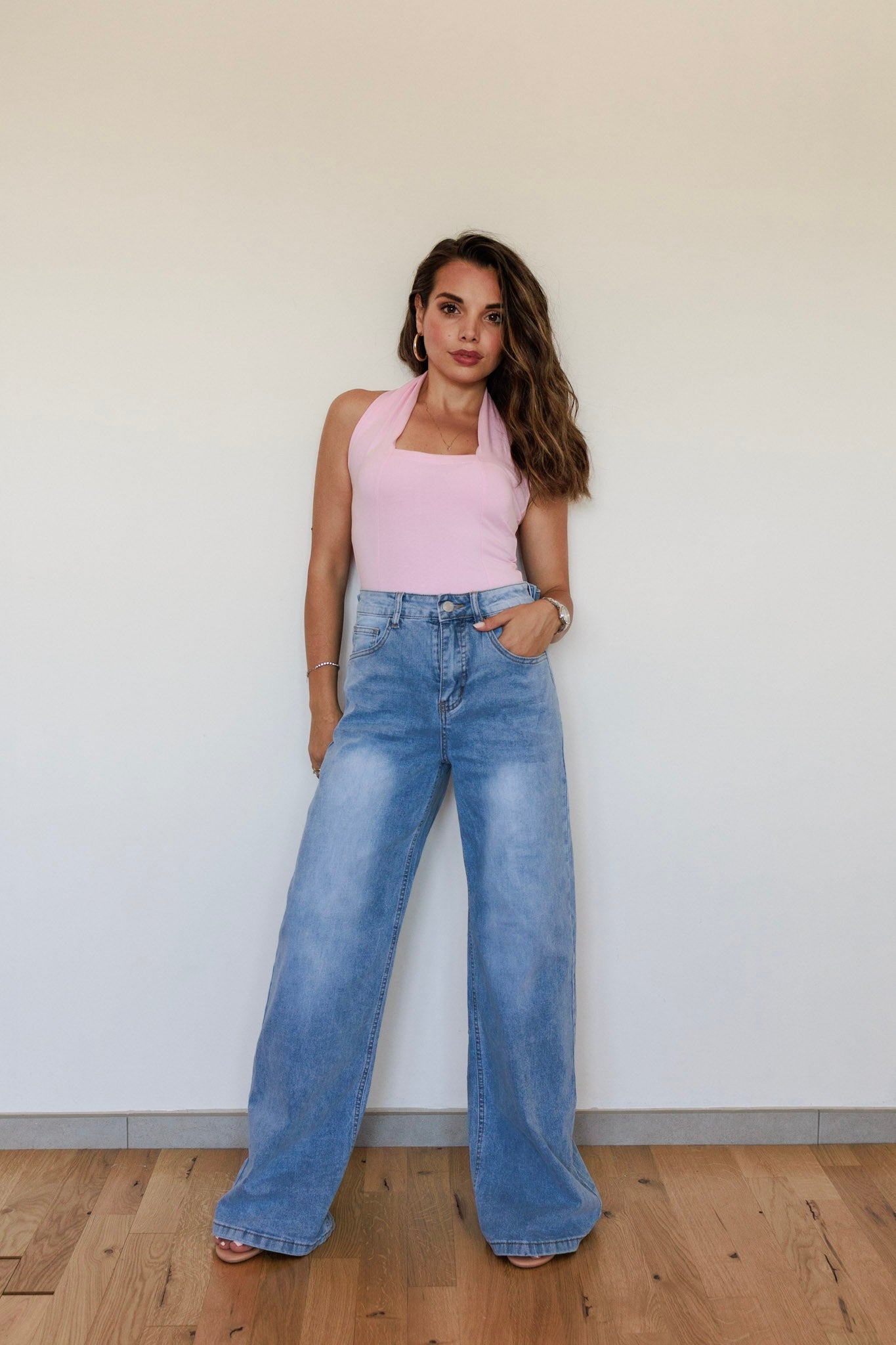 Jeans fiocco