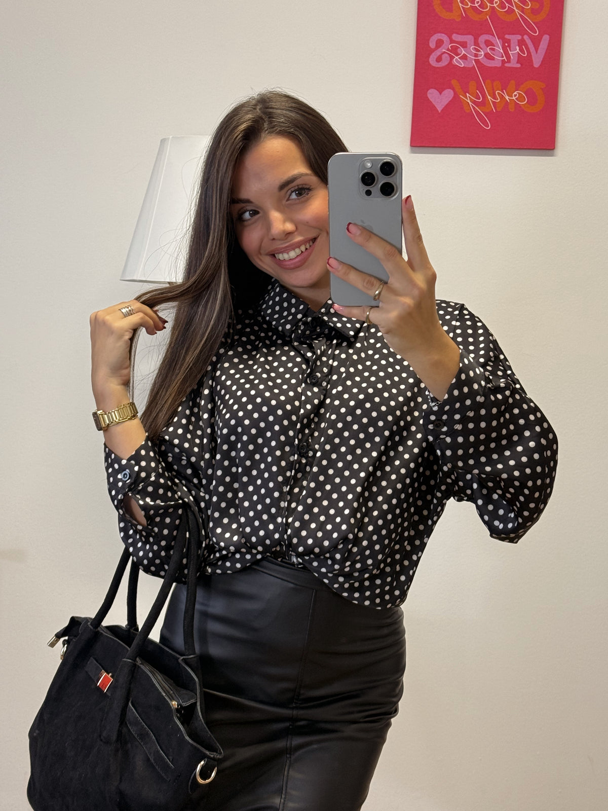 Camicia “PARIS” pois nero