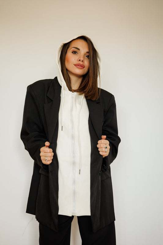 Blazer con cappuccio