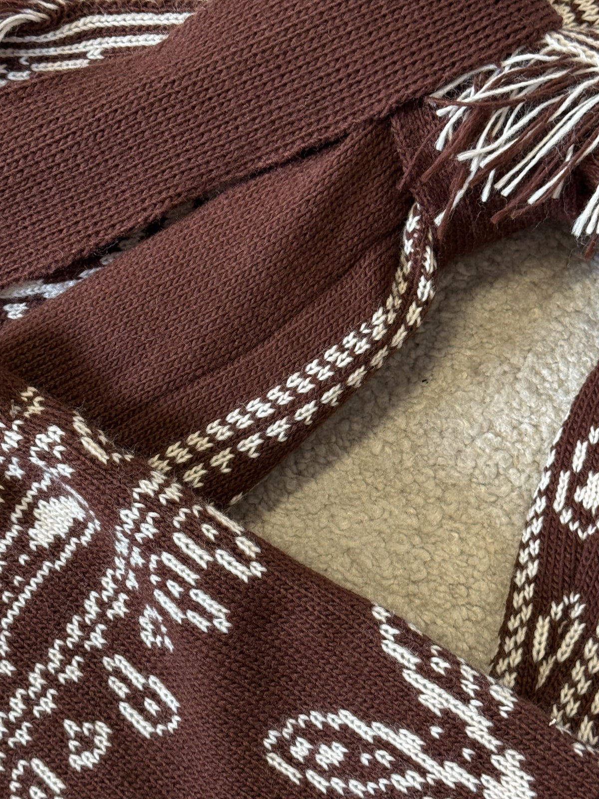 Cardigan “PAISLEY MARRONE”