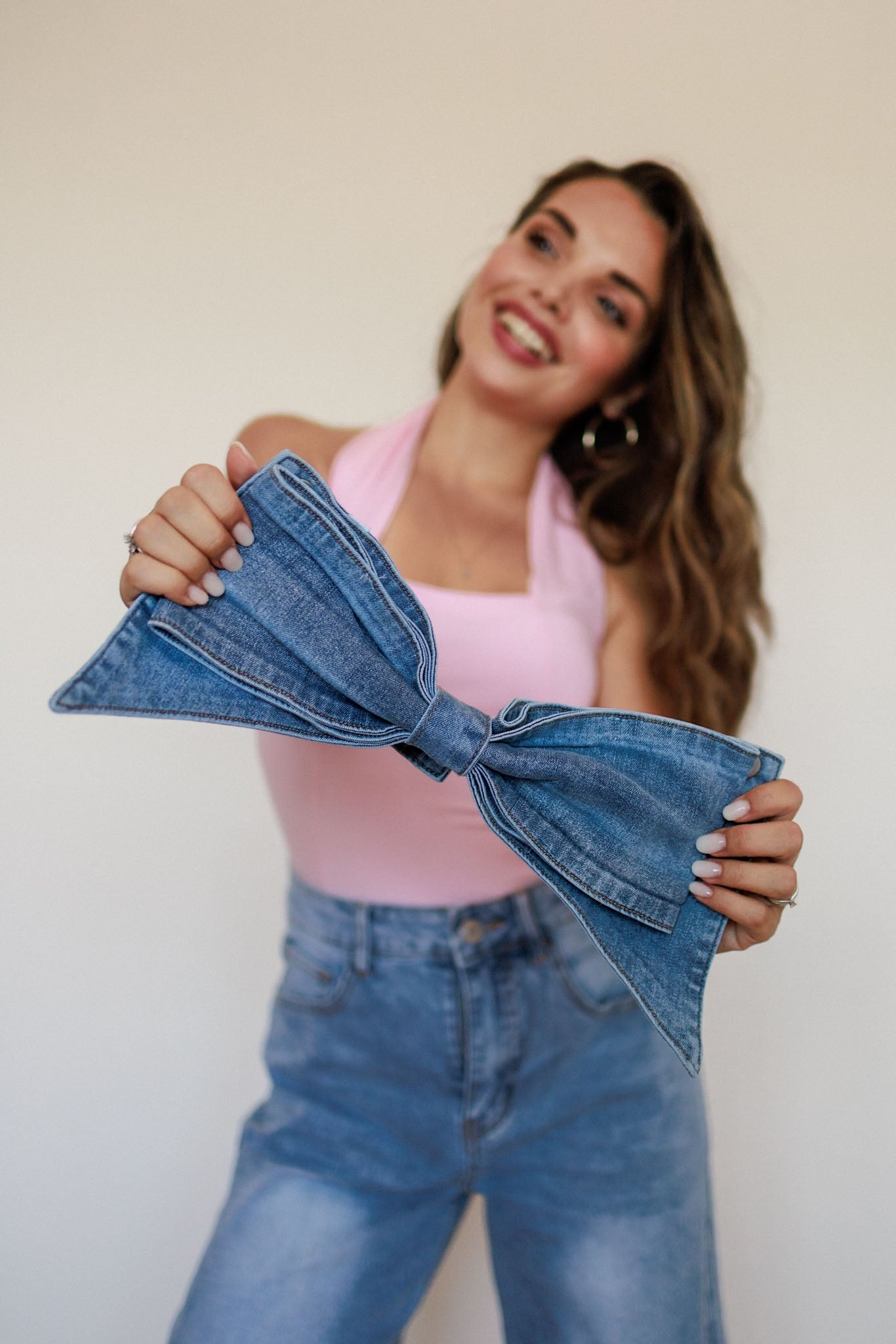 Jeans fiocco
