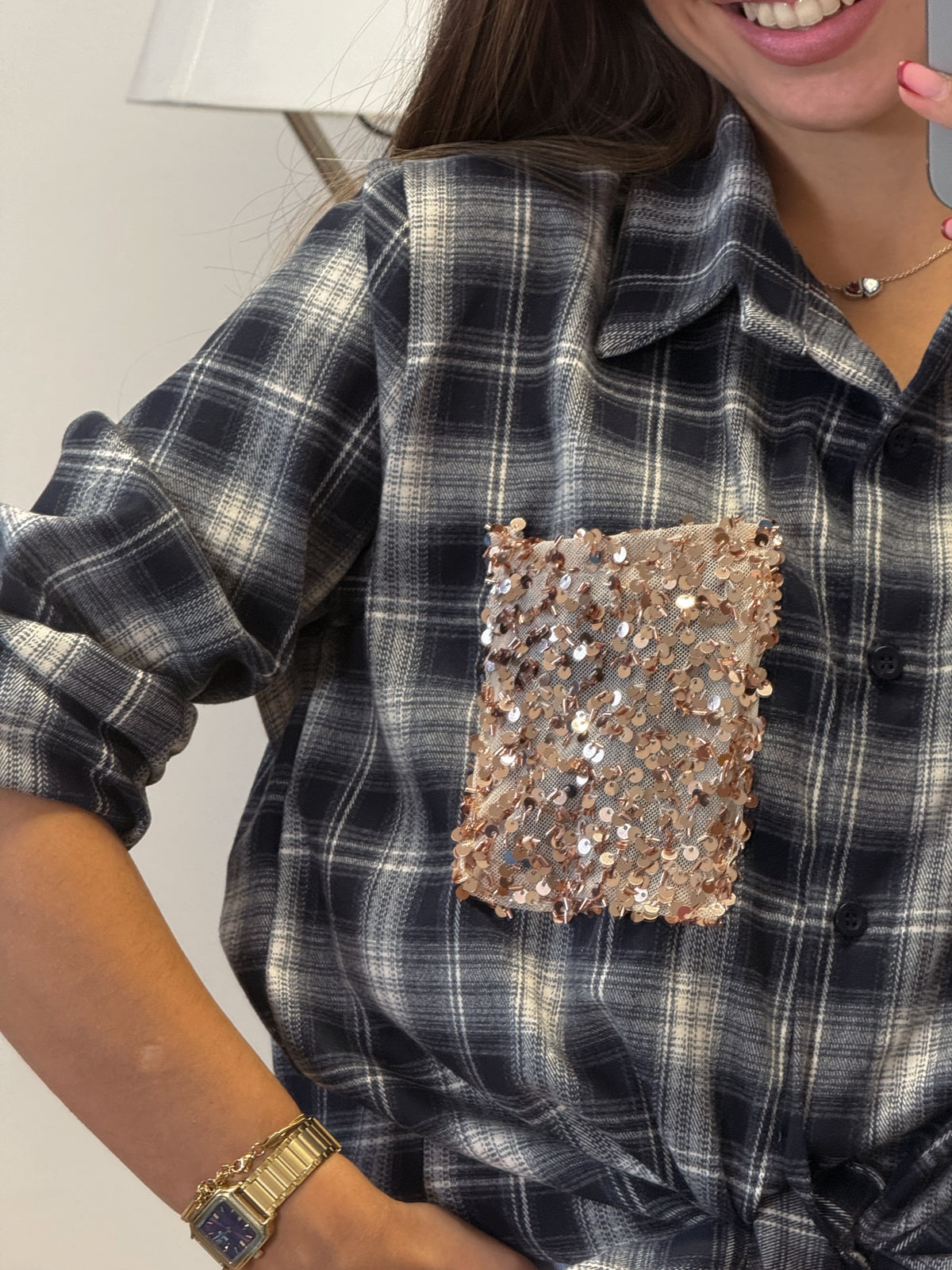 Camicia “SPARK CHECK” blu
