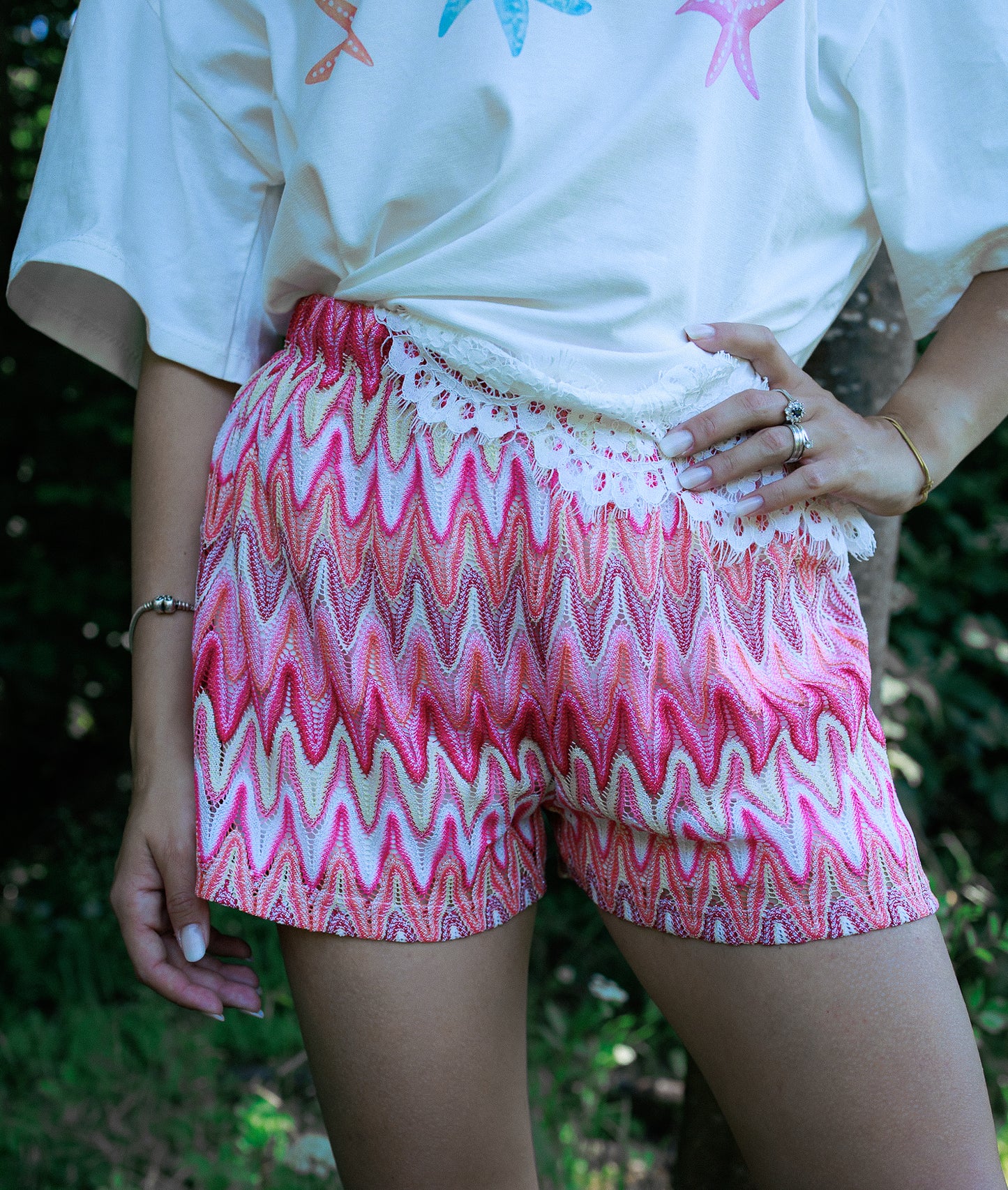 Shorts all’uncinetto