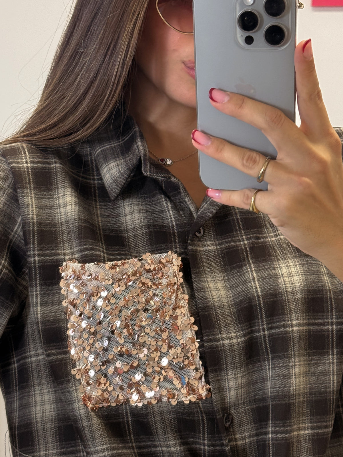 Camicia “SPARK CHECK” marrone