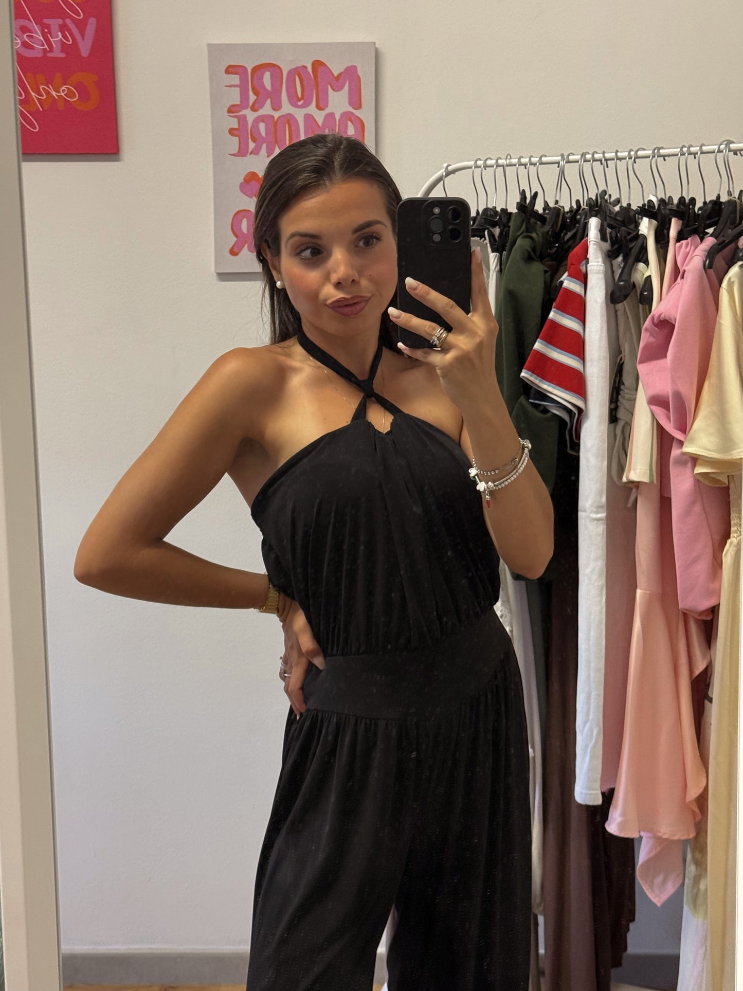 Tuta chic nera