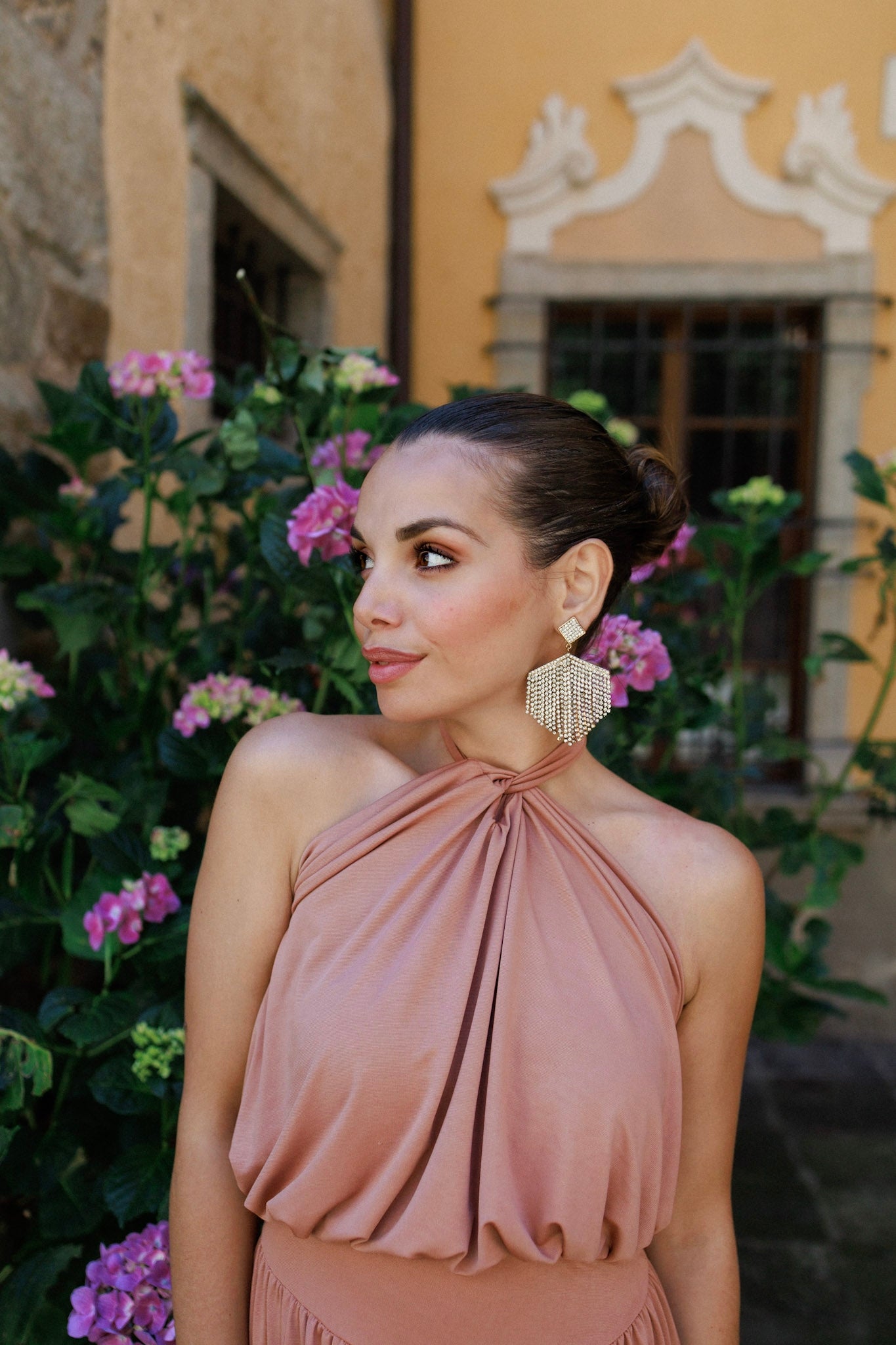 Tuta chic rosa antico