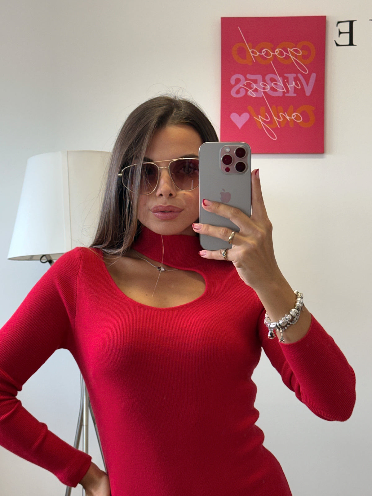 Maglia “CUT-OUT” rosso