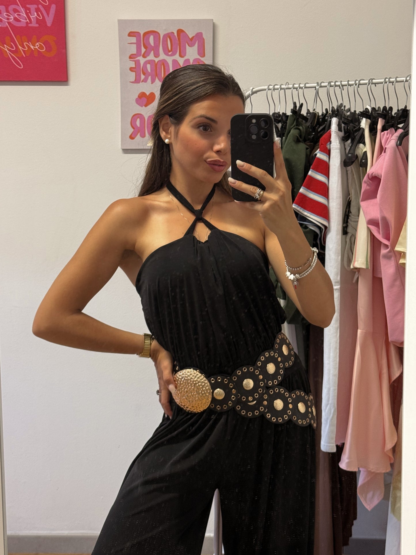 Tuta chic nera