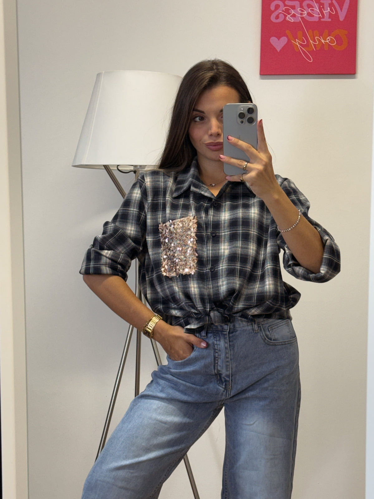 Camicia “SPARK CHECK” blu