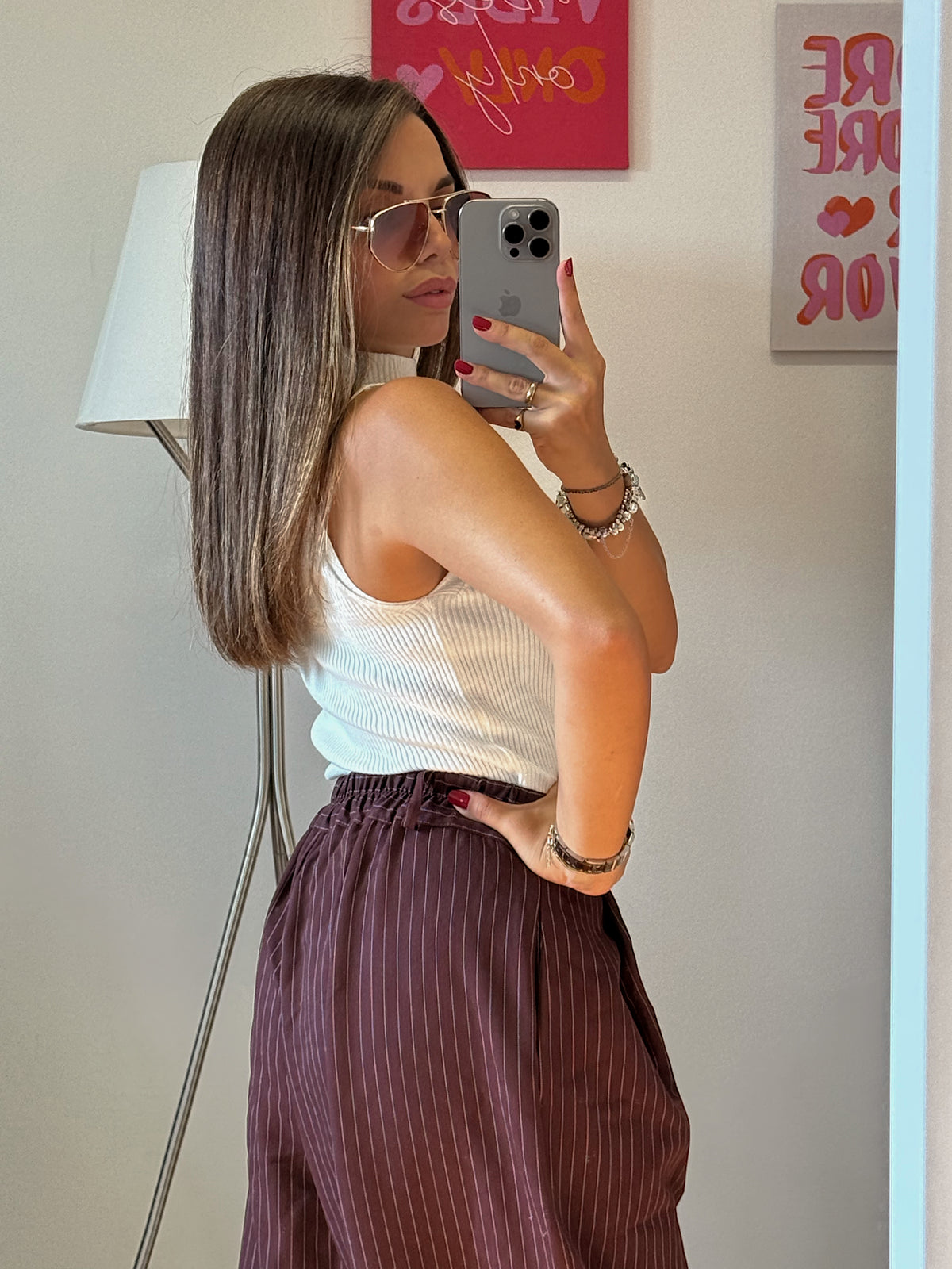 Tailleur “MANHATTAN” bordeaux
