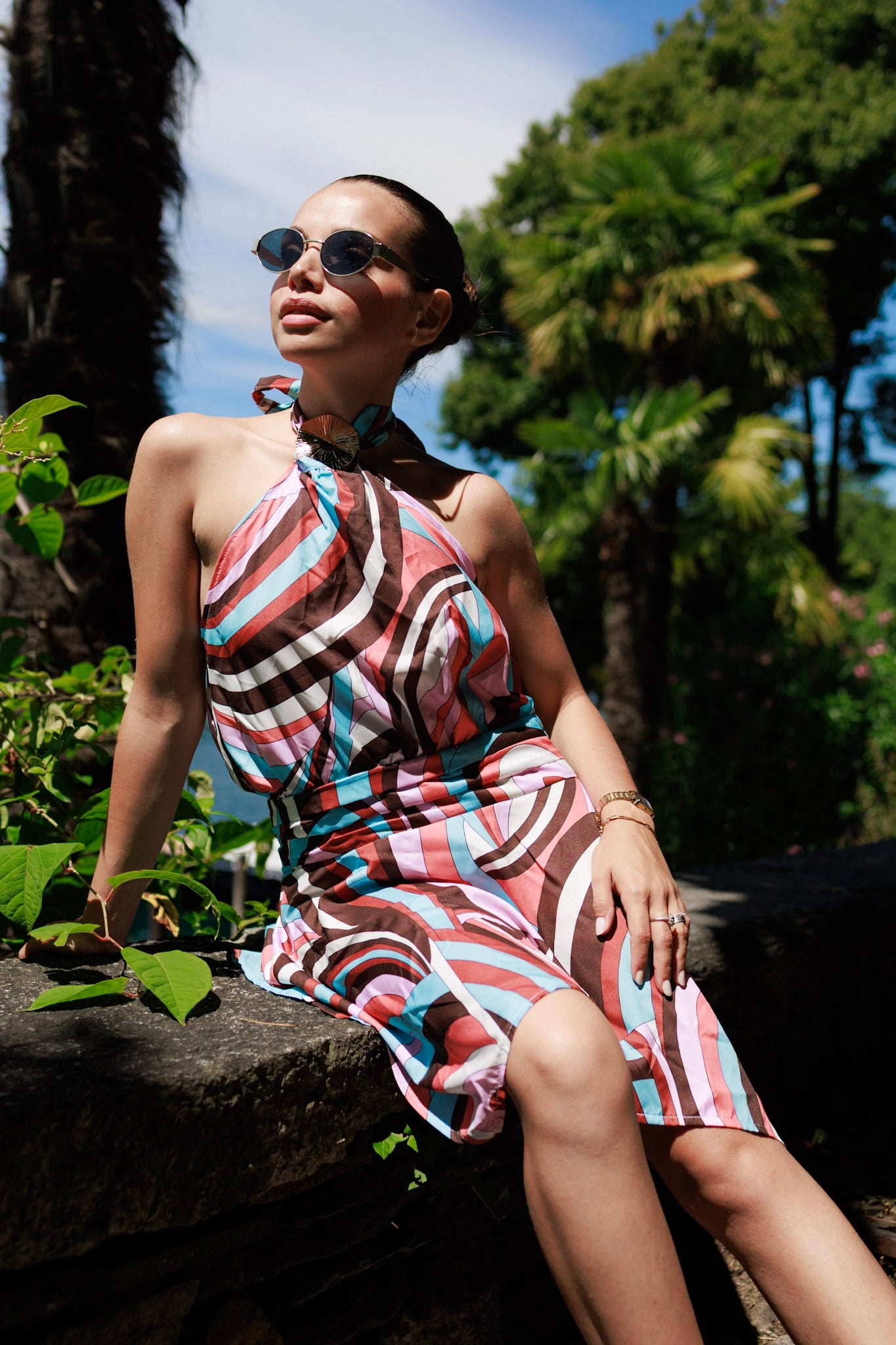 Mini dress marrone