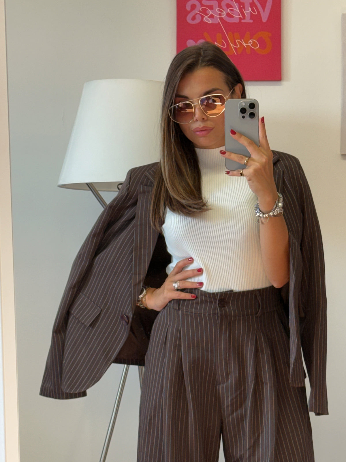 Tailleur “MANHATTAN WIDE” marrone