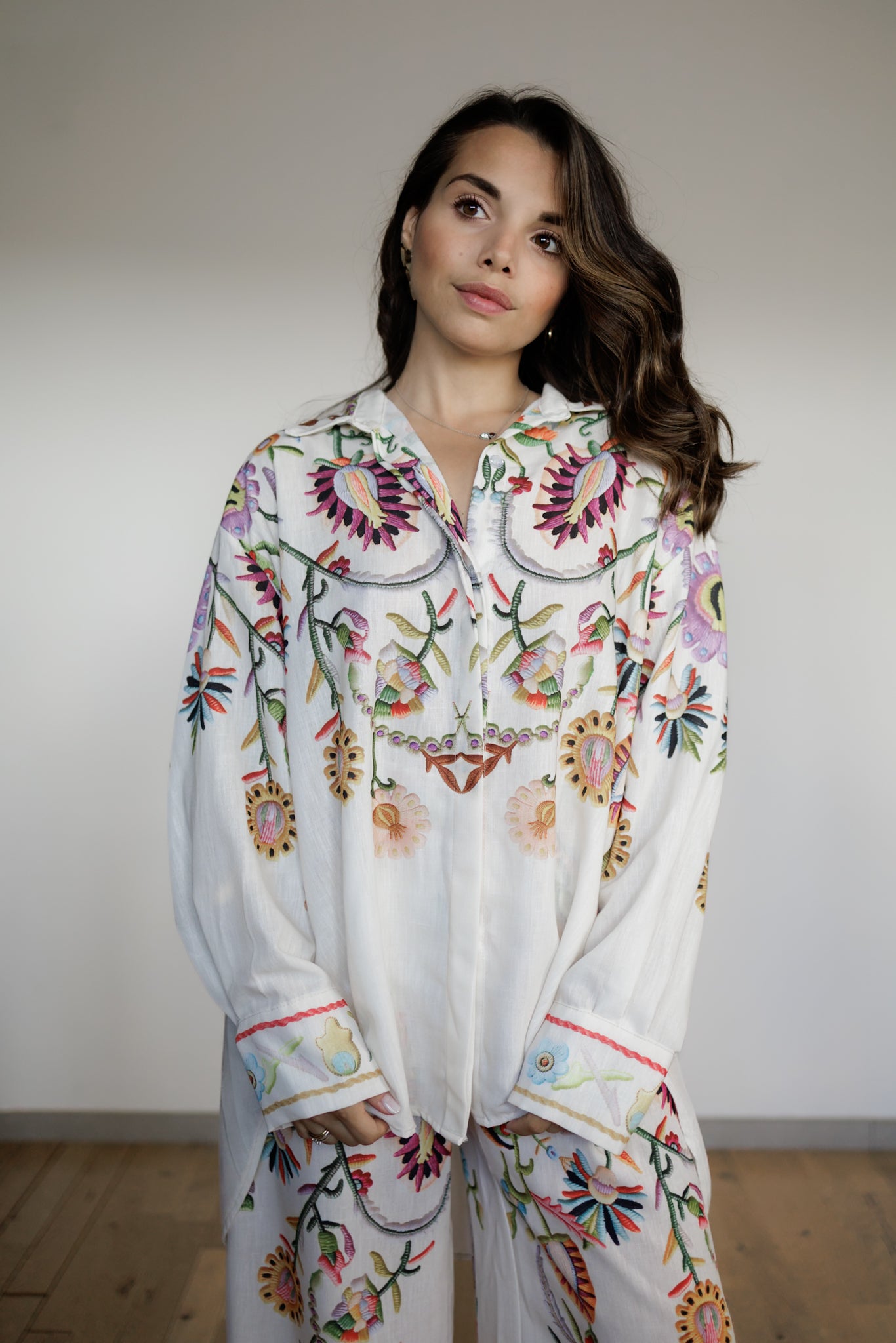 Camicia stampa floreale