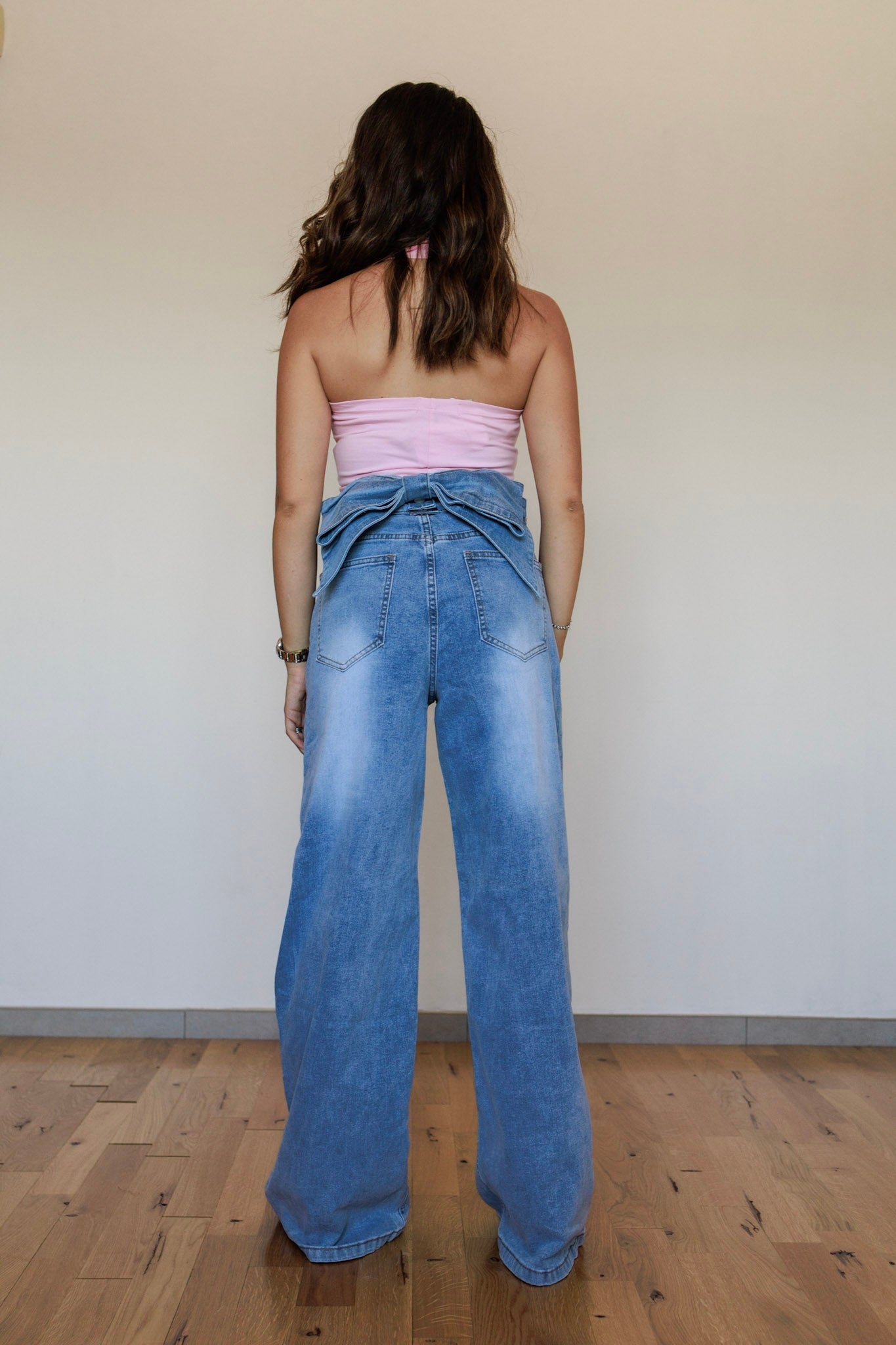 Jeans fiocco
