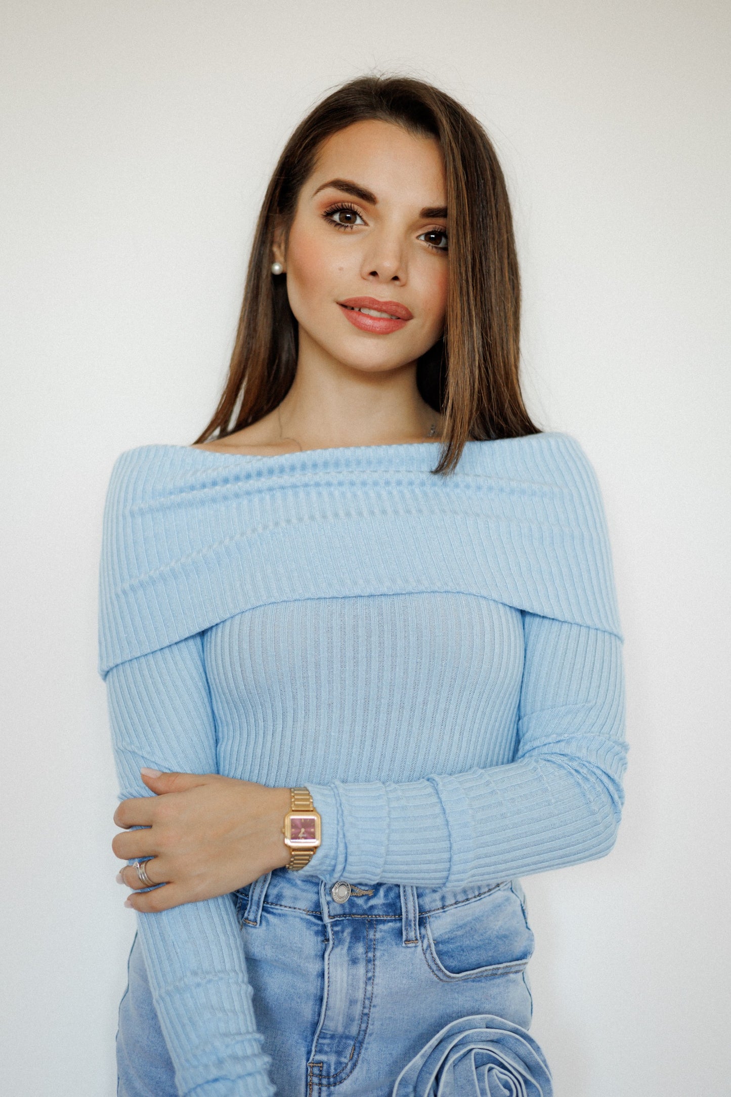 Maglia scollo a barca