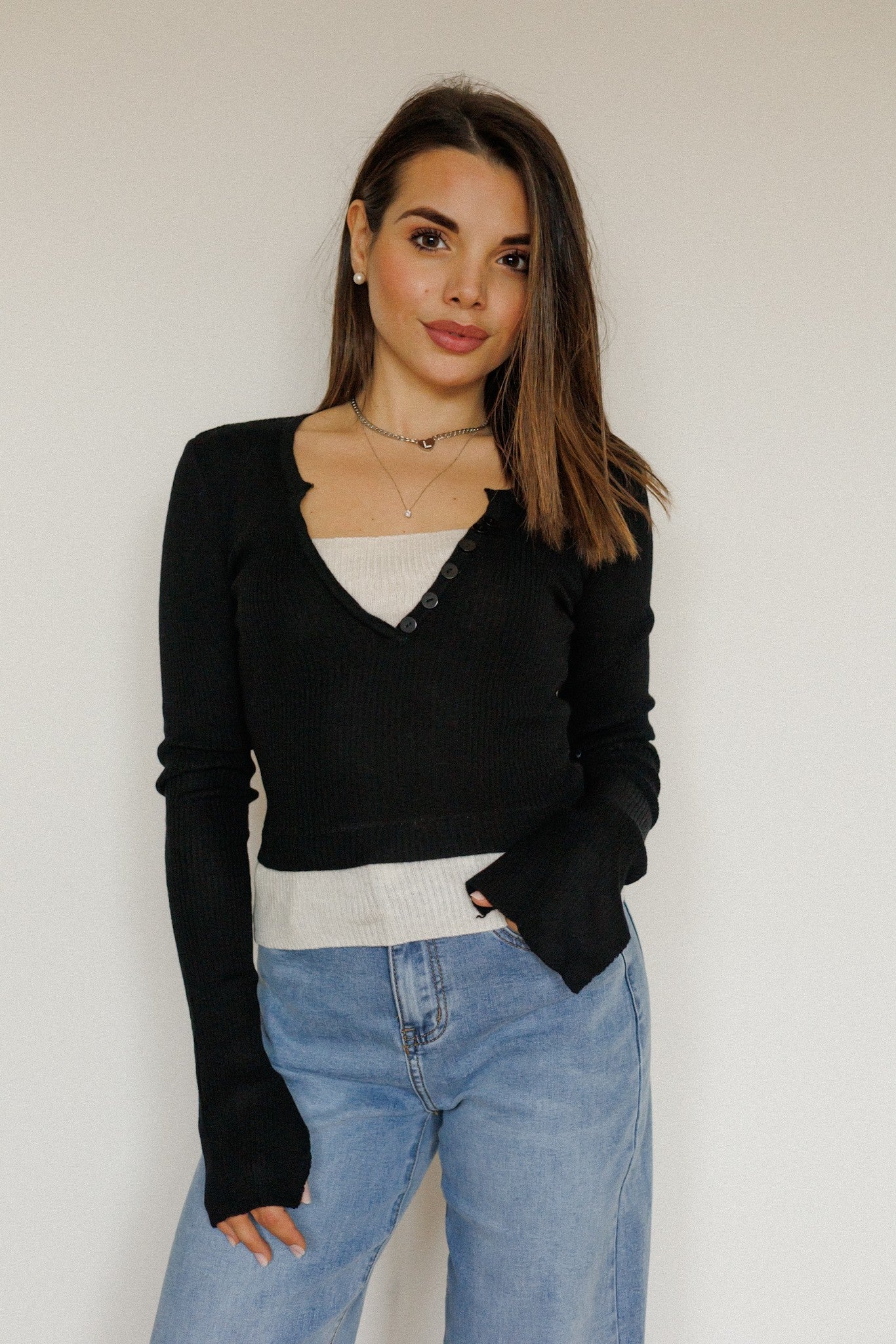 Maglia effetto due in uno